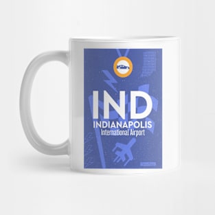 Indianapolis airport tag Mug